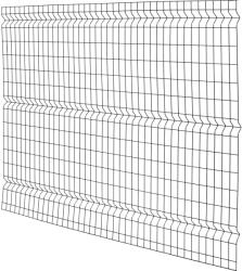 Egyrudas hálós kerítéspanel 3D antracit 150 cm x 200 cm (042425)