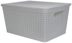 Rival nagy rattankosár fehér tetővel 18, 5 liter