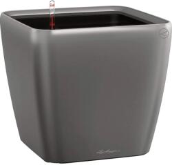 Lechuza Quadro Premium LS kaspó 35 cm x 35 cm x 33 cm antracit-metál