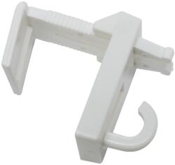 Gardinia csíptetős tartó akasztóval fehér (33069)