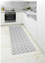  Wenko fürdőszobaszőnyeg Flow szürke 65 cm x 200 cm műanyag