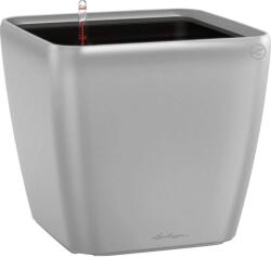 Lechuza Quadro Premium LS kaspó 28 cm x 28 cm x 26 cm ezüst-metál