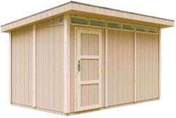 Timbela kerti faház M904 lapostetős alapozott 412 cm x 279 cm