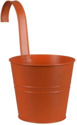 A. H. G. cink felakasztható cserép 16 cm x 26 cm narancs festett