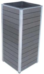  Monaco WPC oszlopos kaspó 27 cm x 27 cm x 62 cm antracit (1-620203-G-ANT)
