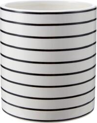  Dolomit kaspó 14 cm átmérő fehér keresztcsíkok