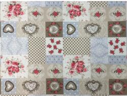  Dekoranyag Kelly 140 cm széles drapp telemintás méteráru (20093)