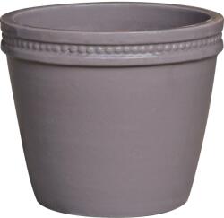  Kaspó kerámia mázas szürke 30 cm x 30 cm x 27 cm