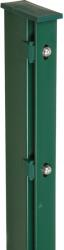 Kerítésoszlop lapos takarósínnel 140 cm zöld (041133)