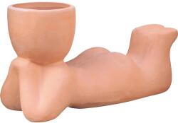  Kaspó terrakotta szobor 20 cm x 10, 3 cm