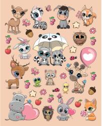  Öntapadós matrica állatos 15 cm x 20 cm