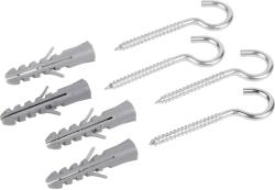 LUX-TOOLS terpesztődübel hajlított csavaros kampóval horganyzott 8 mm x 40 mm 4 (485133)