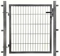  Egyszárnyú kapu kétrudas hálós kerítéspanelhez horganyzott 200 cm x 100 cm (043440)