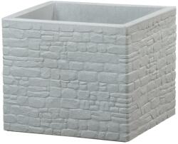 Scheurich Muretto virágtartó 38 cm x 38 cm Stony Grey