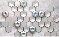 Komar vlies fotótapéta Hexagon Concrete 400 cm x 250 cm