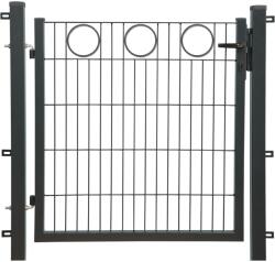  Egyszárnyú dekorkapu körsor antracit 100 cm x 100 cm (042365)