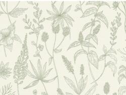 AS-Creation Zöld rajzolt levél mintás tapéta 10 m x 0, 53 m