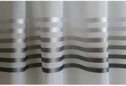  Fényáteresztő voile függöny 1893/01 szürke csíkos 300 cm magas méteráru (39806)