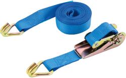 LUX-TOOLS rögzítőheveder racsnival kétrészes kettő hegyes kampó 25 mm x 5 m