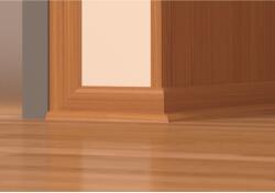 Döllken Profiles Fóliabevonatos, MDF negyedíves profil 14x14x2400mm fehér szín