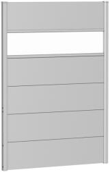 Biohort kerítés panel akrilüveggel 100 cm x 135 cm ezüstmetál