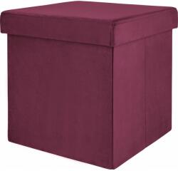  Dark Wonder összehajtható zsámoly 38 cm x 38 cm x 38 cm lilásvörös (141056)