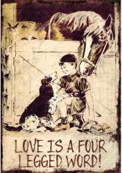 Retro-Gift hűtőmágnes Four leg 9 cm x 6, 5 cm