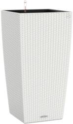 Lechuza Cubico Cottage oszlopkaspó 30 cm x 30 cm x 56 cm fehér
