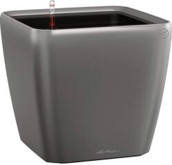 Lechuza Quadro Premium LS kaspó 43 cm x 43 cm x 40 cm antracit-metál