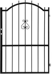 Primora Mira Kiskapu jobb íves fekete 1 m x 1, 5 m