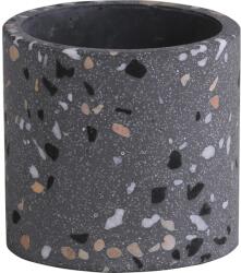  Kaspó cement 15 cm szürke