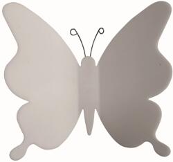  Öntapadós 3D falidekoráció fehér pillangók 12 db