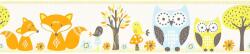 AS-Creation Bordűr erdei állatos - gyerek 5 m x 0, 13 m FSC