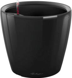 Lechuza Classico Premium LS kaspó 22 cm átmérő x 21 cm fekete magasfényű