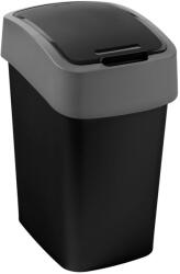 Keter "Pacific Flip Bin" billenő fedeles szemetes 9 l - fekete / ezüst