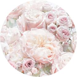 Komar nemszőtt fotótapéta Dot Pink and Cream Roses öntapadó átmérő 125 cm
