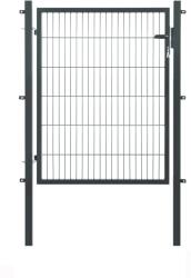 Floraworld egyszárny kapu kétrudas hálós kerítéspanel antracit 120 cm x 120 cm (043474)