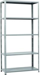  Fémpolcállvány lakkozott 5 polcos 195 cm x 100 cm x 40 cm 65kg terhelhetőség (302544)
