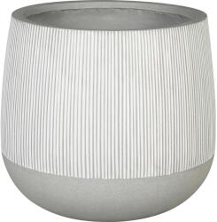  Ficonstone virágkaspó átmérő 27, 5 cm x 25 cm kerek fehér