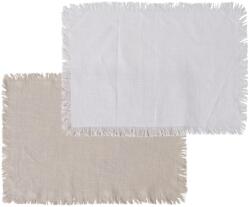 Boltze Home tányéralátét Lenea 2-féle változatban 38 cm x 52 cm bézs-fehér