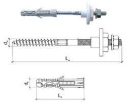  Mosdórögzítő csavar M8 x 120 mm anyával (3906991)