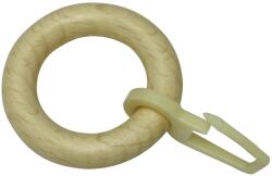 Gardinia függönykarikák vitrázsrudakhoz, natúr fenyő (2268)