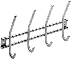 Hettich ruhafogas 4 akasztóval rozsdamentes acél (60502)