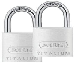 Abus Lakat azonos zárral 727TI / 20 Twins TITALIUM 2 db