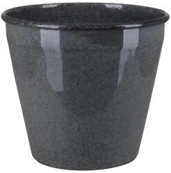  A. H. G. fém kaspó lefolyódugóval 17 cm átmérő x 14 cm antracit
