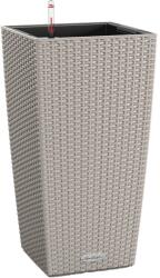 Lechuza Cubico Cottage oszlopkaspó 30 cm x 30 cm x 56 cm homokbarna