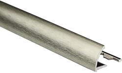 Arcansas Negyedkör-záróidom eloxált alumínium szálcsiszolt 10 mm x 2, 7 m titánszínű (254A/96)