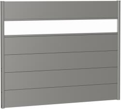 Biohort kerítés panel akrilüveggel 180 cm x 135 cm kvarcszürke metál