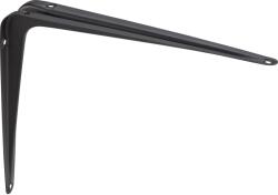  Acéllemez konzol 15 cm x 12, 5 cm fekete