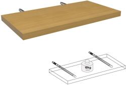  Lebegő polc bükk 50 cm x 25 cm x 2, 5 cm